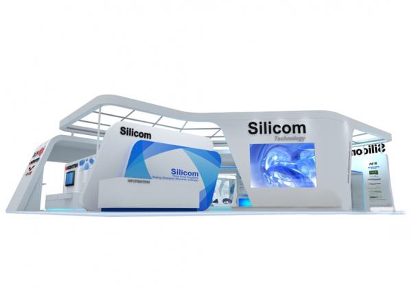 中国展台搭建设计公司-Silicom -电子设计创新大会展台设计及搭建商