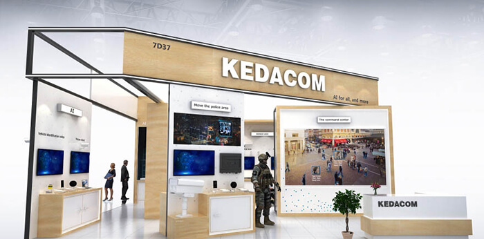 Exhibition design in Germany - kedacom - exhibition layout in Munich | exhibition stand construction in Security Exhibition